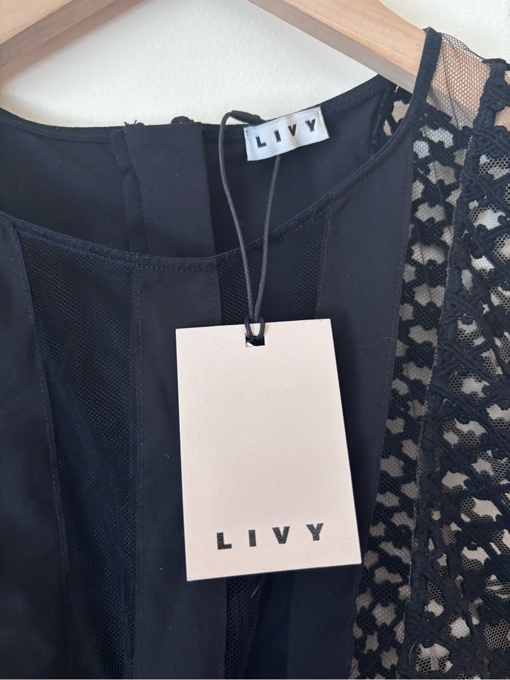Livy Black Lace Sheer Crop Bralette / bustier top 36c - Women Intimates - Picture 4 of 7